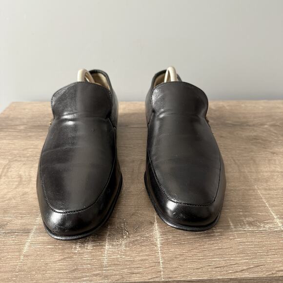 Bruno Magli Shoes Mens Size 8.5 Black Basil Loafers Leather Made in Italy 66910 main image 7